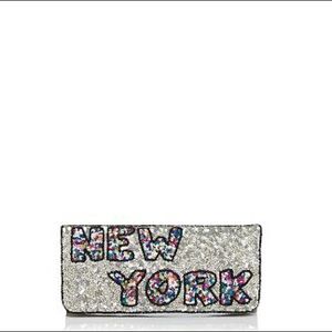 New York Sequin Clutch